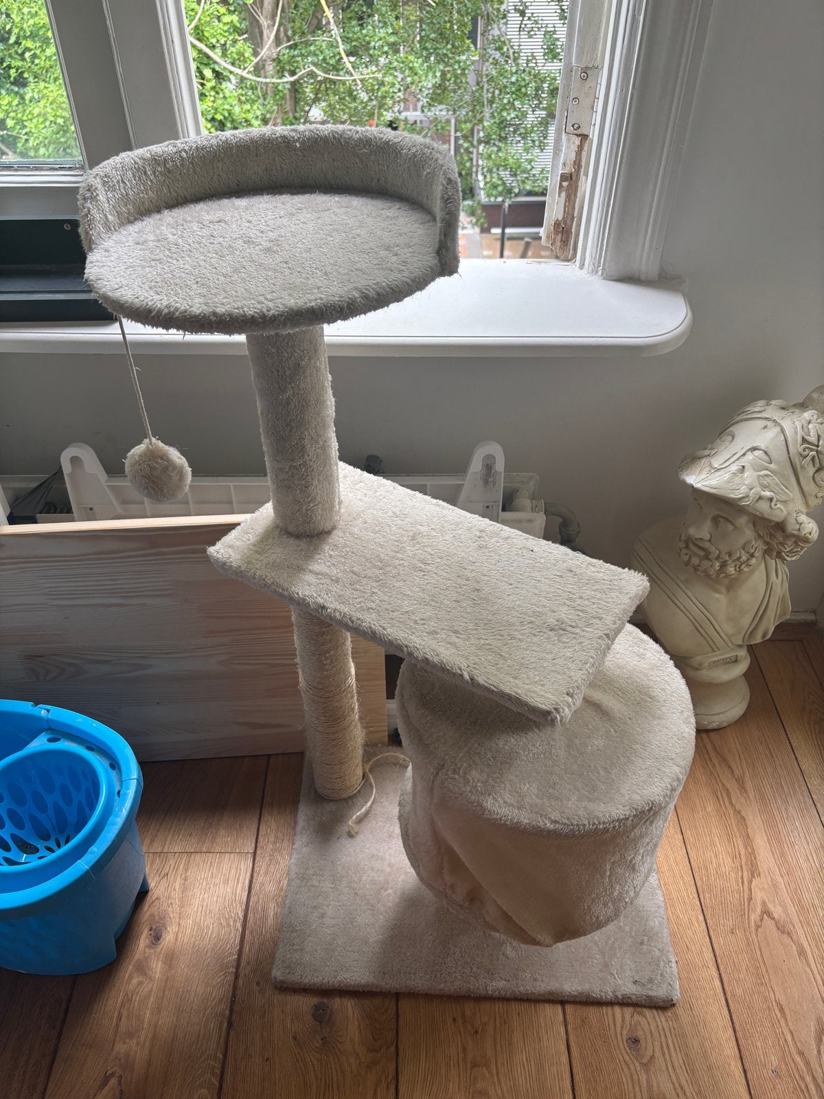 Kattenhuis krabpaal, Ophalen, Gebruikt, Krabpaal