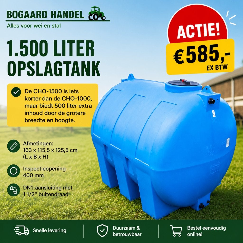 wateropslag tank 1500L, Ophalen of Verzenden, Zo goed als nieuw