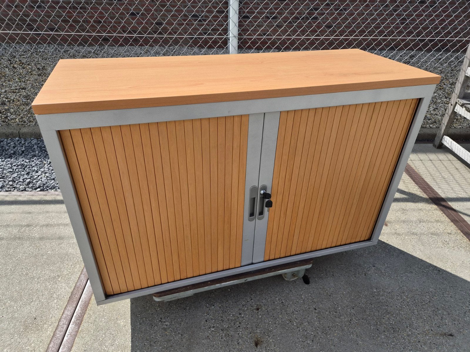 Roldeurkast 120cm, Ophalen, Gebruikt, 100 tot 150 cm, Minder dan 100 cm
