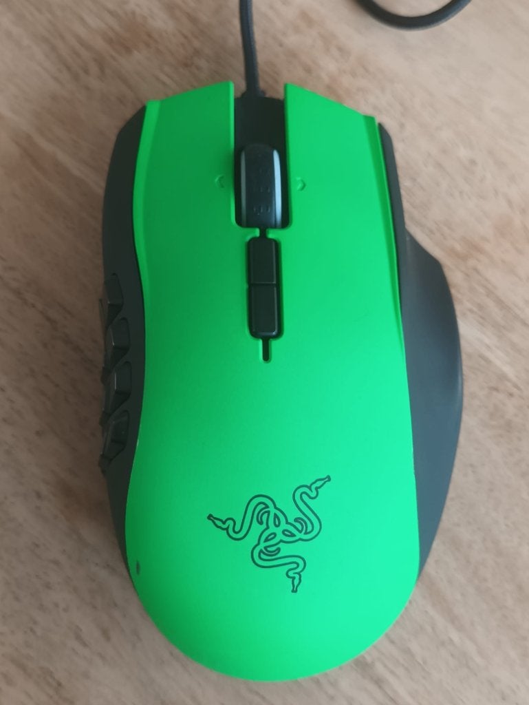 Razer naga (groen), Computers en Software, Muizen, Rechtshandig, Muis, Gebruikt, Gaming muis