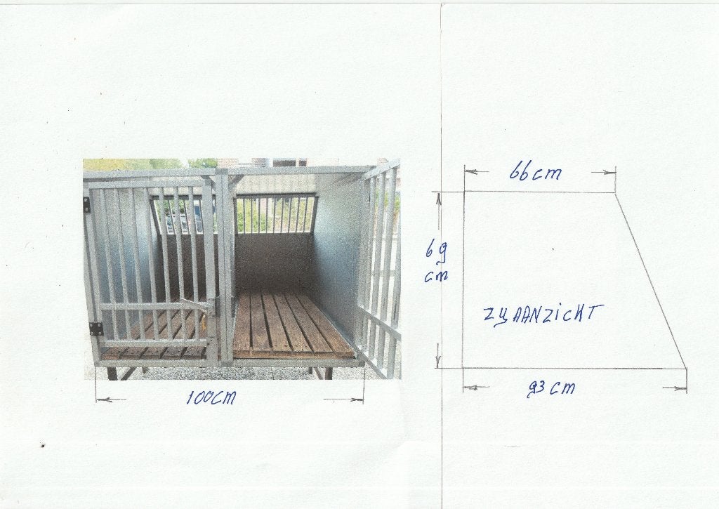 2-vaks autobench, Dieren en Toebehoren, Ophalen, Gebruikt