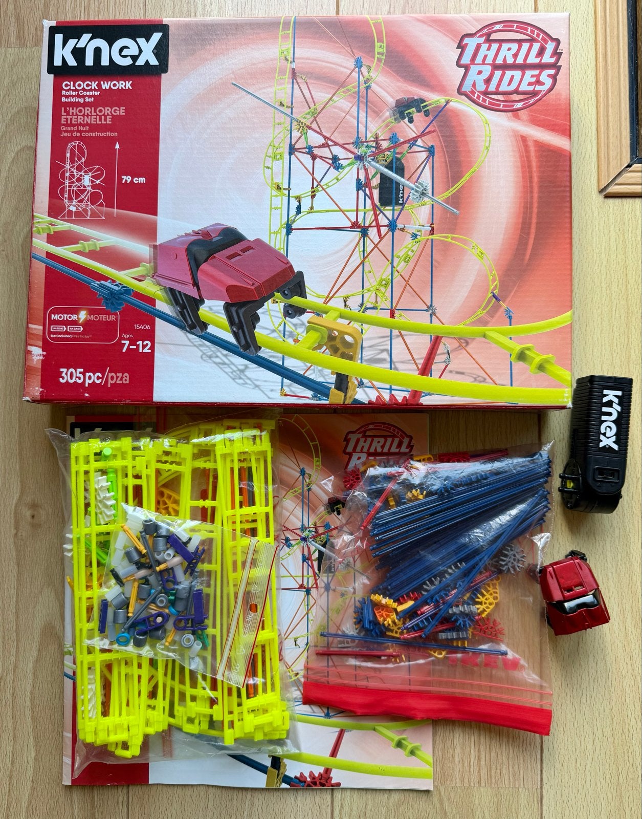 K'nex Clock Work Roller Coaster - Thrill Rides, Ophalen of Verzenden, Gebruikt, K'nex