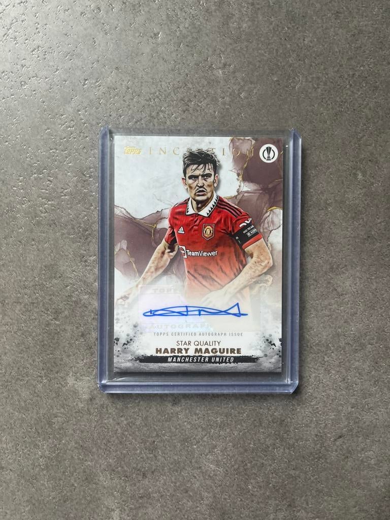 Topps 2023-24 Inception UCC Harry Maguire Star Quality Auto, Verzenden, Nieuw, Plaatje