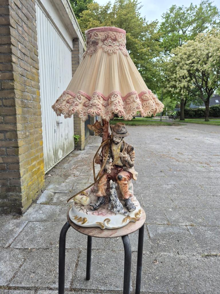 Heel oude lamp, Ophalen of Verzenden, Gebruikt, Minder dan 1 meter, Parasolvoet