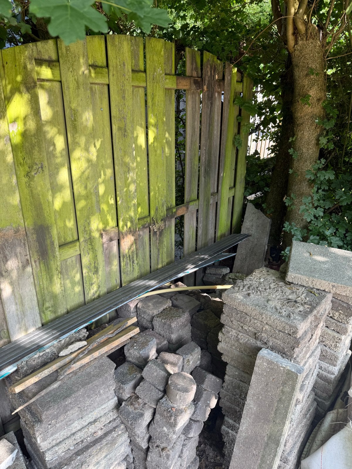 Stoeptegels en klinkers voor tuin of terras, Ophalen, Gebruikt, Klinkers, Minder dan 5 m²