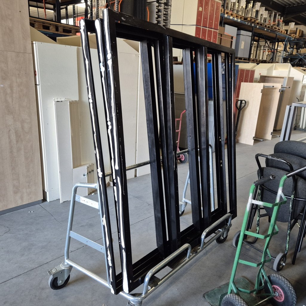 4x metalen constructie hoeklijn met U-profiel  afm 175x160, Niet ingevuld, Gebruikt, Niet ingevuld, Niet ingevuld