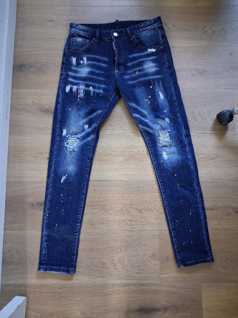 Dsquared2 Slim Fit Jeans - Maat 46 (W32), Dsquared2, Blauw, W32 (confectie 46) of kleiner, Ophalen of Verzenden