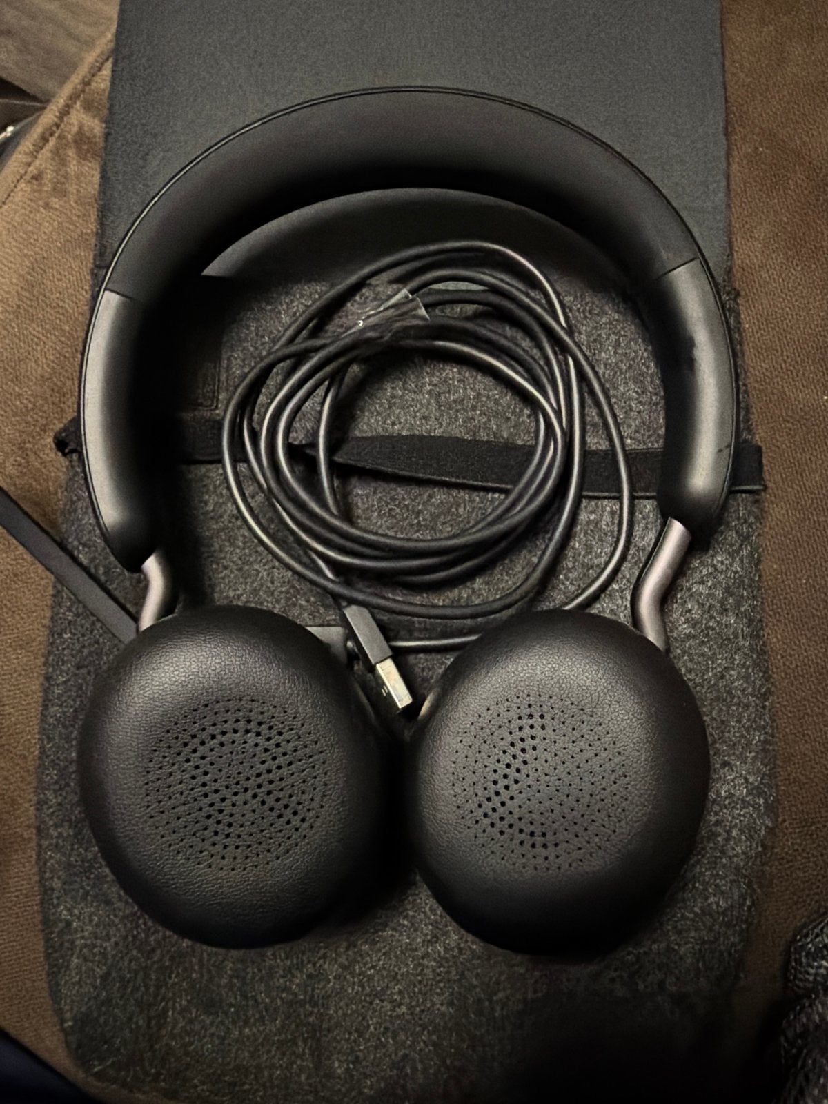 Jabra Evolve2 65 Flex - Draadloze On-ear Headset Zwart, Bluetooth, On-ear, Ophalen of Verzenden, Zo goed als nieuw