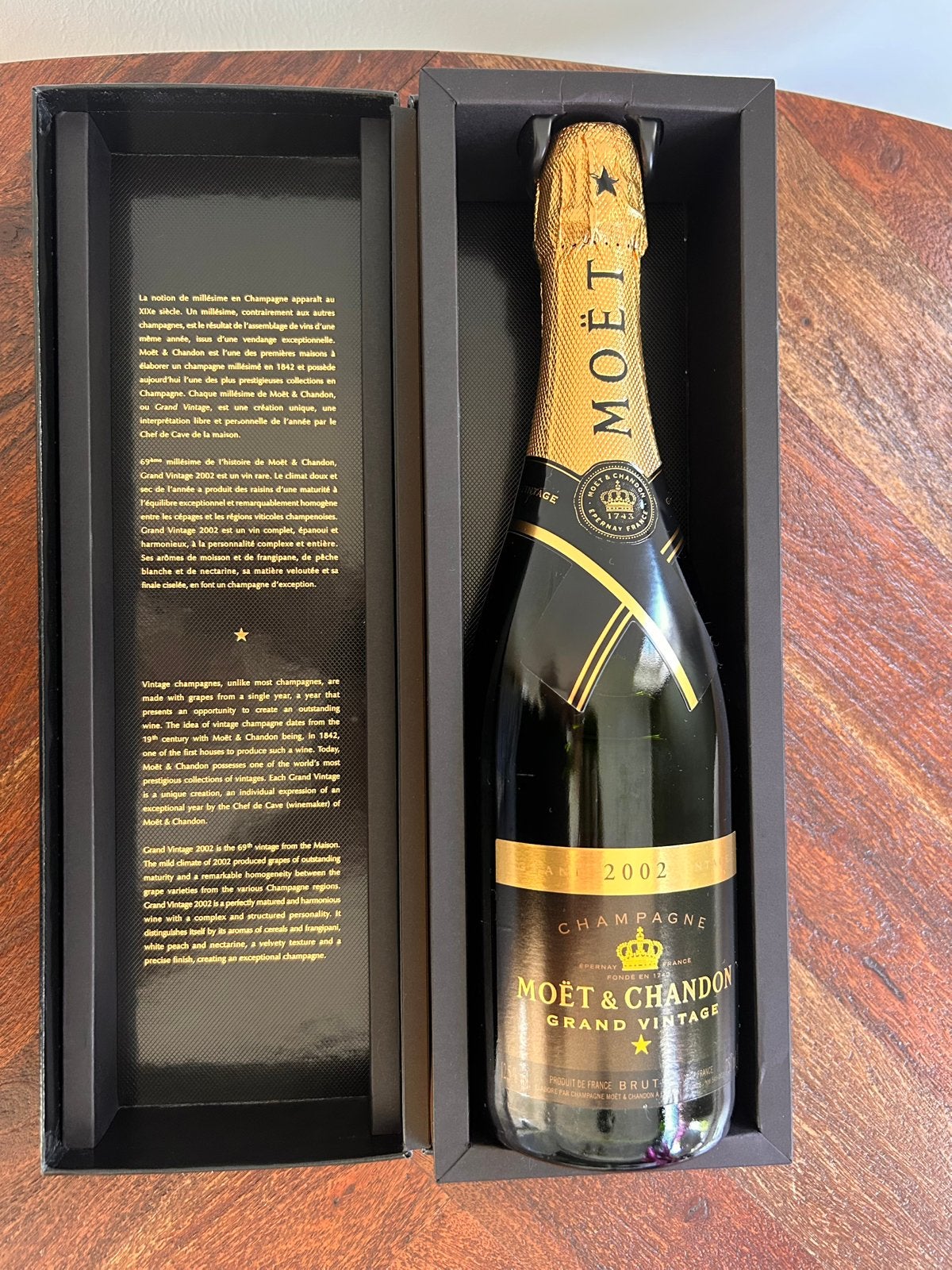 Moët & Chandon Grand Vintage Brut 2002 | Originele Giftbox, Frankrijk, Nieuw, Ophalen of Verzenden, Champagne
