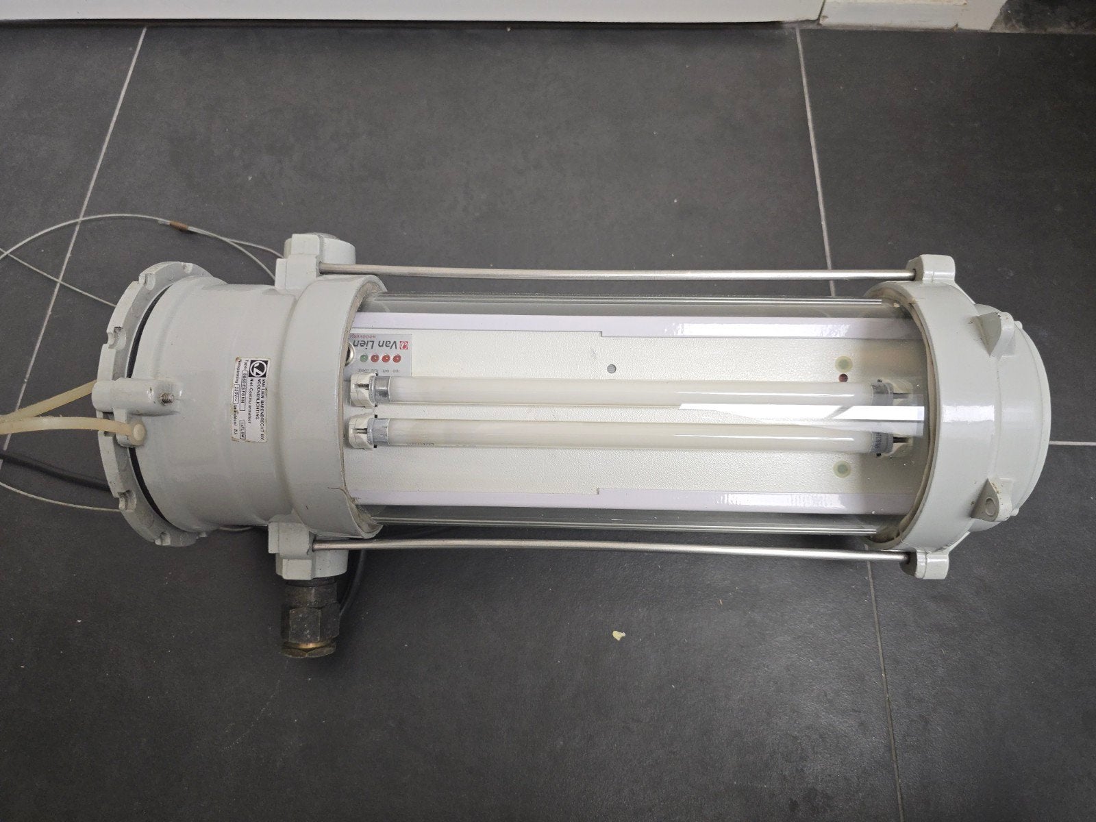 Explosie vrije lamp Bunkerlamp - Nieuwstaat, Huis en Inrichting, Lampen | Hanglampen, Ophalen of Verzenden, Zo goed als nieuw