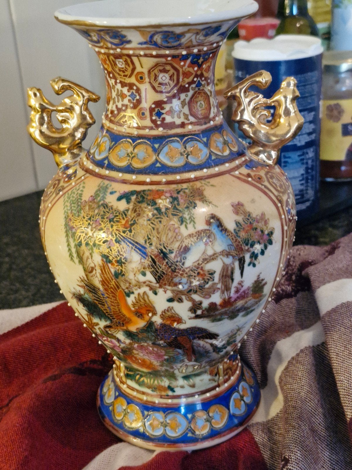 Prachtige Chinese vaas met merkteken, 21 cm hoog, Antiek en Kunst, Antiek | Vazen, Ophalen of Verzenden