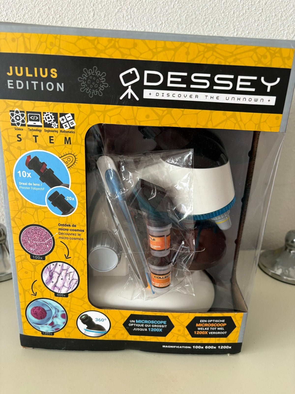Microscoop voor kinderen, Ophalen, Gebruikt