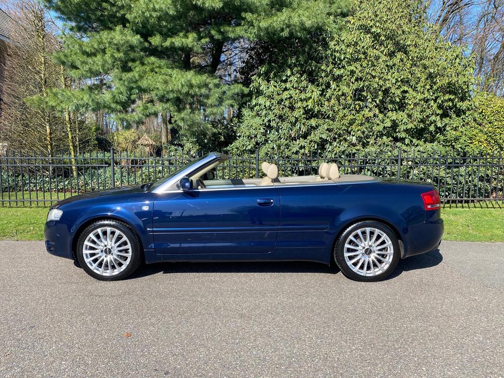 Audi A4 Cabriolet 2.0 TFSI Automaat, Leer, Trekhaak, 200PK!, Auto's, Audi, Gebruikt, Beige, 4 cilinders, A4