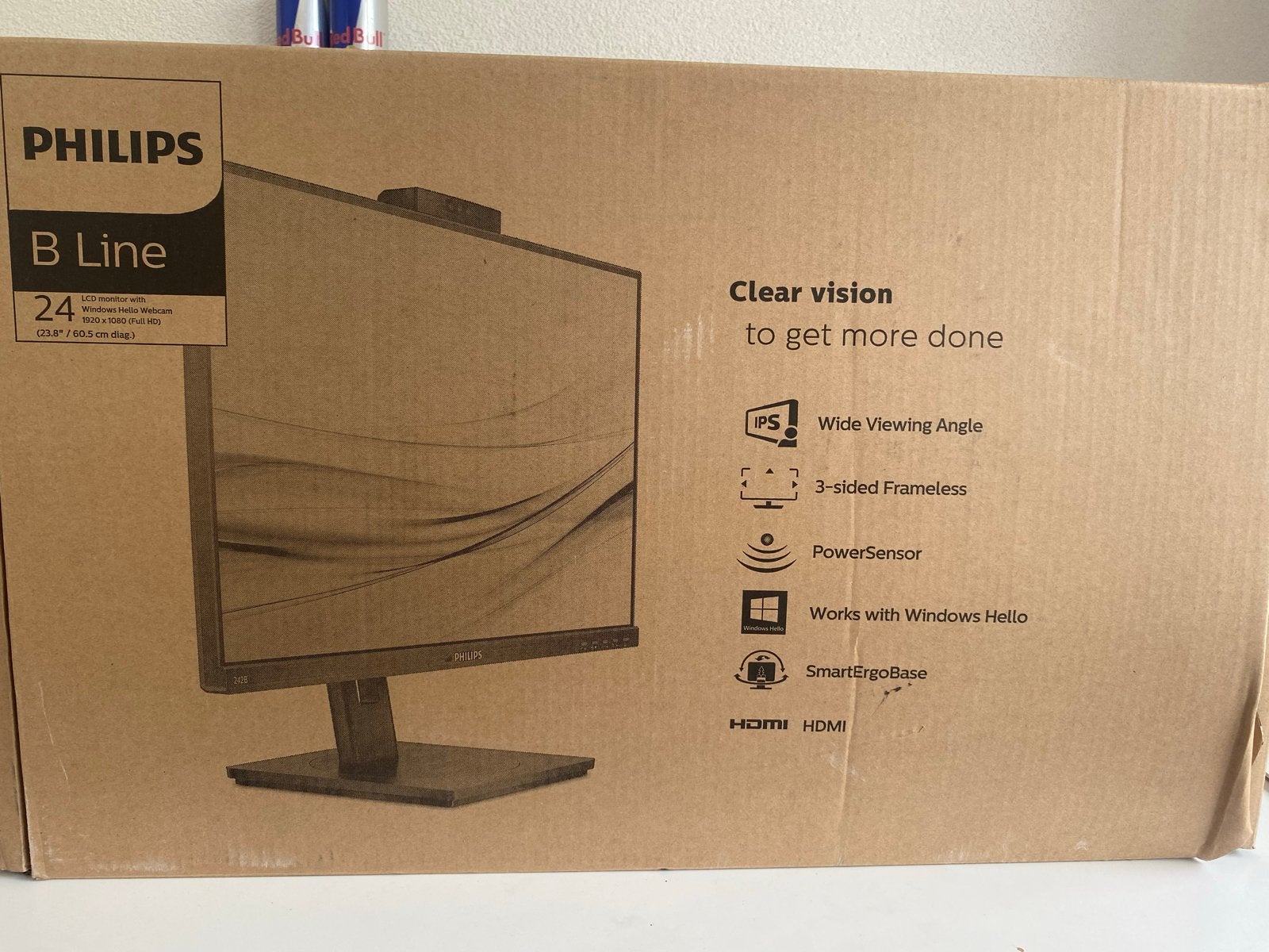 Philips B Line 24" Full HD Monitor met Webcam Nieuw in doos, Computers en Software, Monitoren, HDMI, IPS, Nieuw, Full HD
