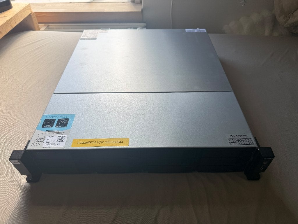 QNAP TS-1232PXU-RP – 12-bay rackmount NAS, 10GbE – ZGAN, Ophalen of Verzenden, Zo goed als nieuw