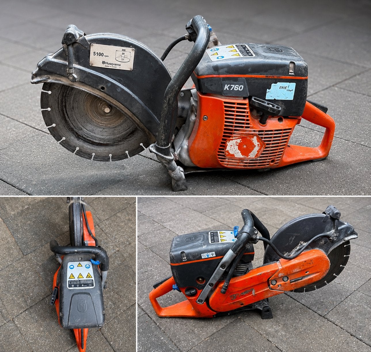 Husqvarna K760 bandenzaag, Tuin en Terras, Hand-tuingereedschap, Ophalen of Verzenden, Zo goed als nieuw