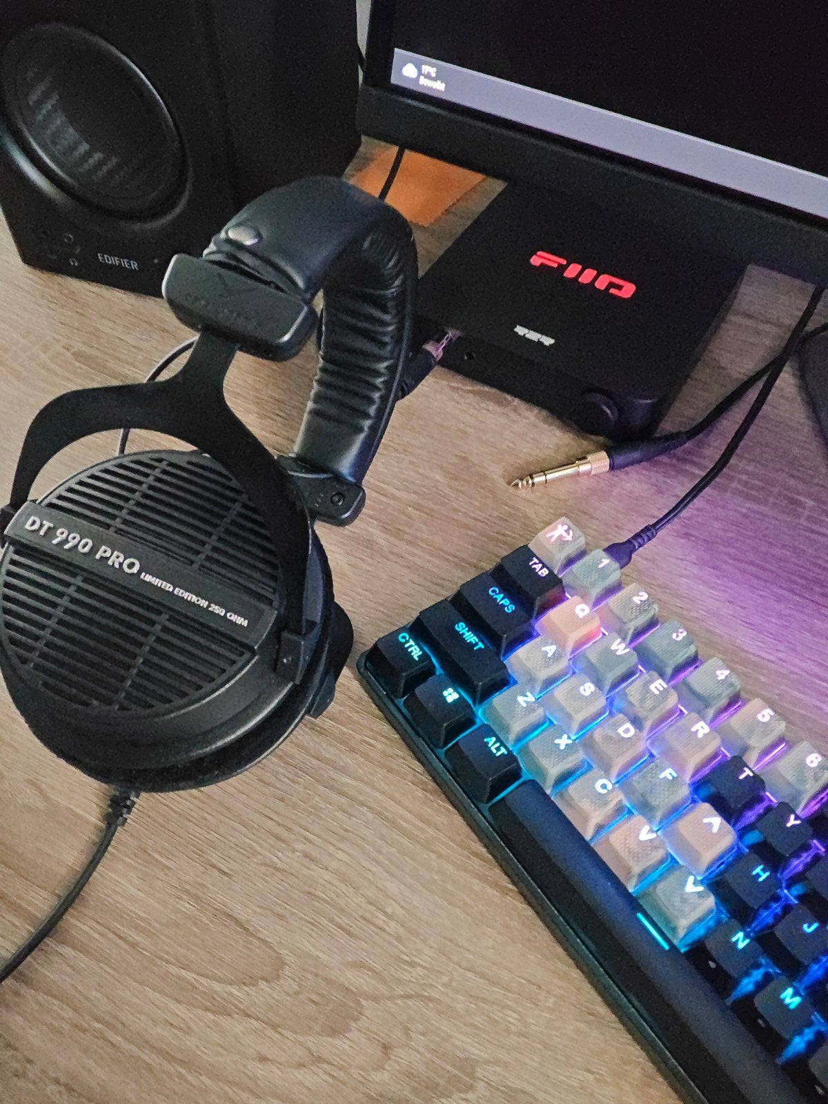 DT990 Pro 250Ohm + Fioo F11 R2R Amp/Dac, Ophalen of Verzenden, Zo goed als nieuw, Overige merken