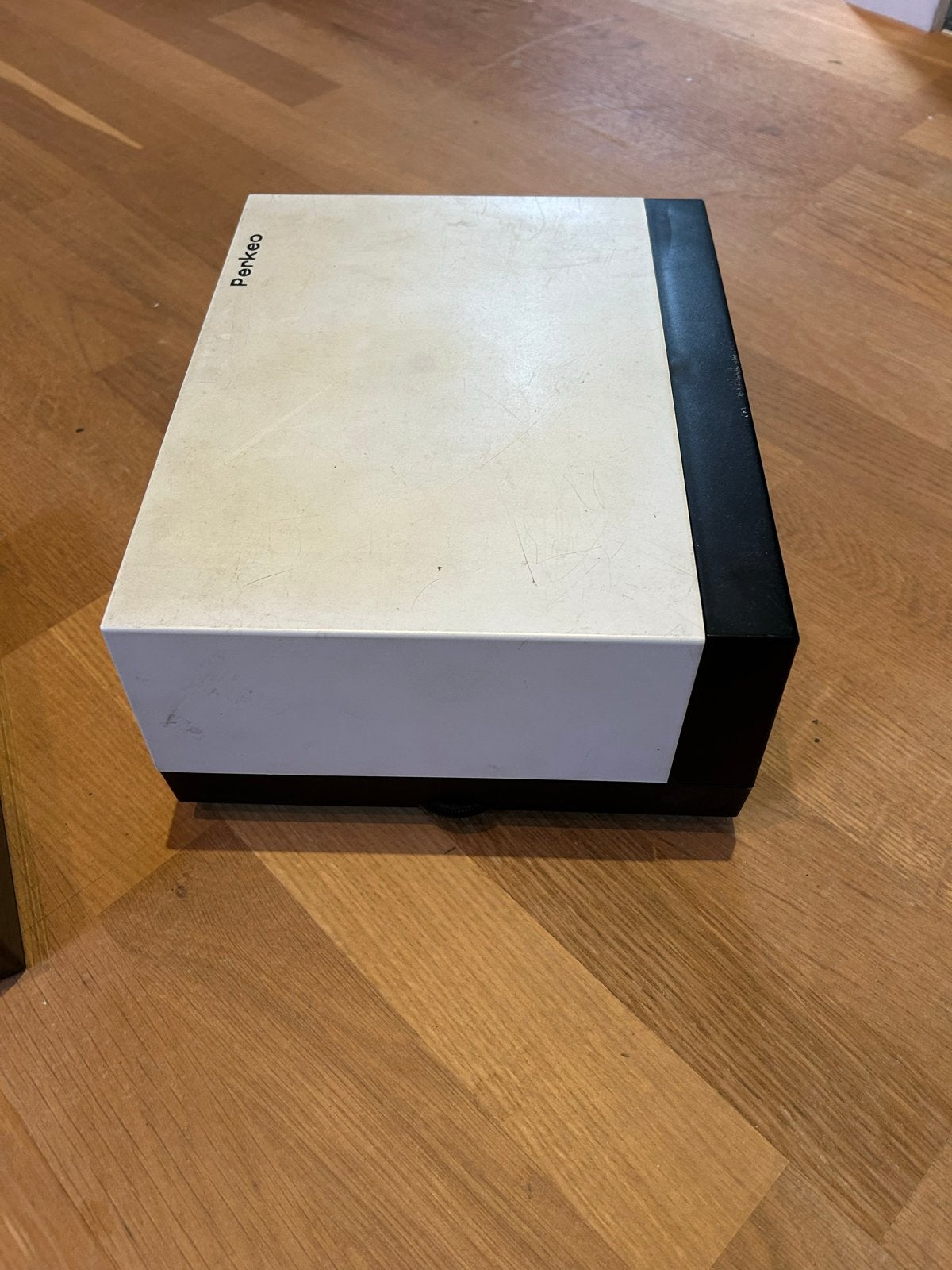 Perkeo diaprojector met projectiescherm, Ophalen of Verzenden, Gebruikt, Met scherm