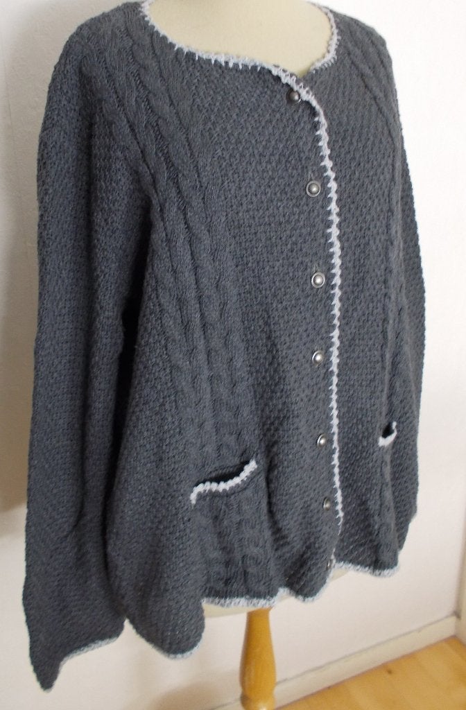 Donkergrijs 50% katoenen trachten look vest! XL/XXL, Kleding | Dames, Truien en Vesten, Verzenden, Zo goed als nieuw, Maat 46/48 (XL) of groter