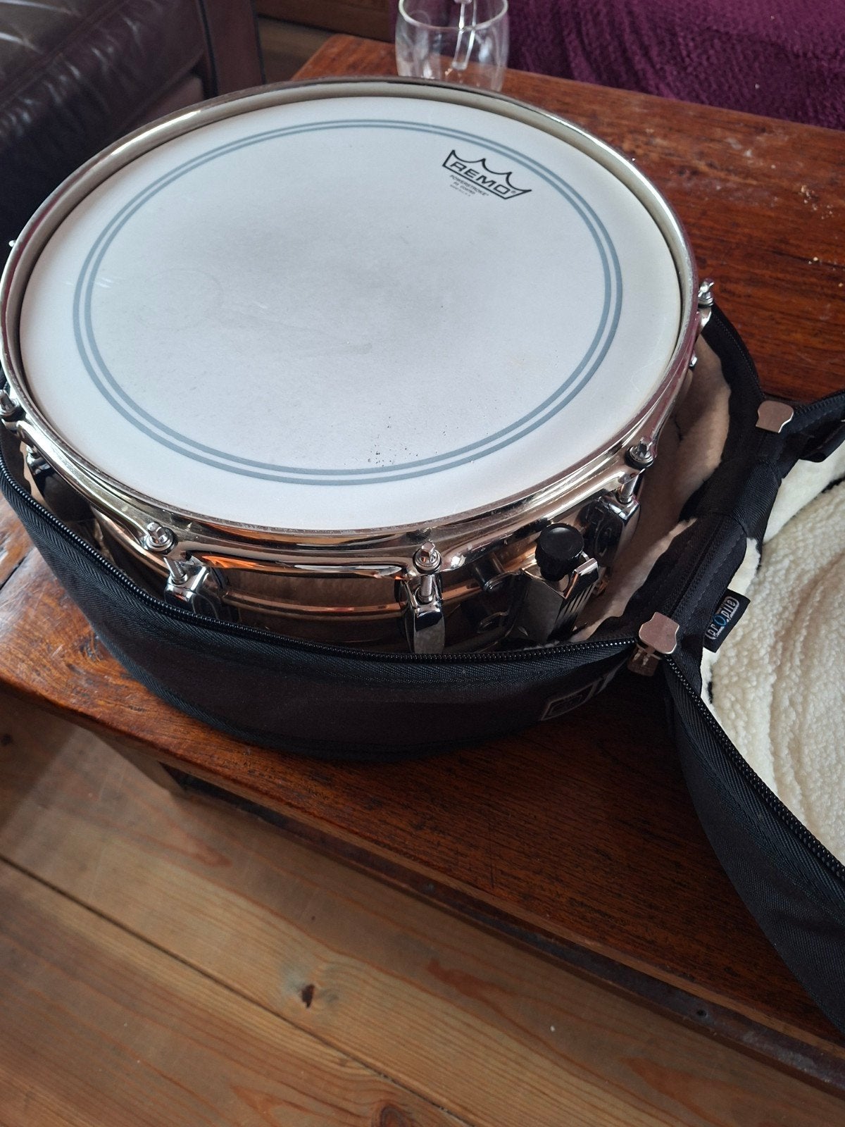 te koop Tama powermetal brass 14"x 5.5" snaredrum in nieuwst, Ophalen, Zo goed als nieuw, Tama