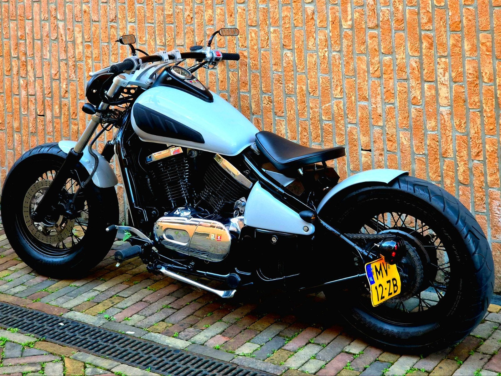 Dikke Kawasaki VN800 Bobber - Nardo Grey!, Motoren, LED Verlichting, 2 cilinders, Chopper, Bedrijf
