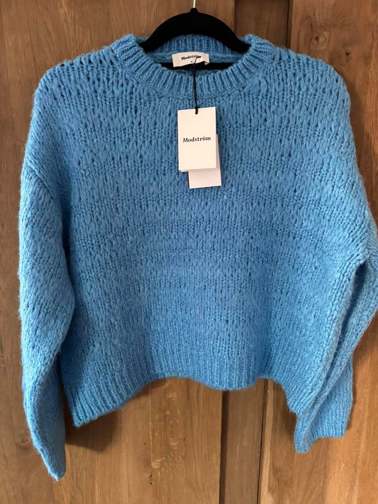 Prachtige warme trui * nieuw * alpaca / wol mix Mödstrom mtM, Kleding | Dames, Ophalen of Verzenden, Nieuw, Maat 38/40 (M), Blauw