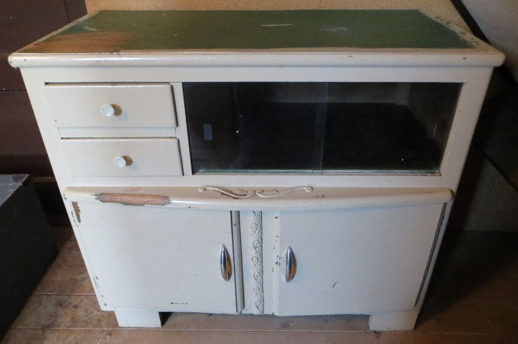 Lief TV kastje / dressoir / theekastje. Brocante. Landelijk, Ophalen, Gebruikt, Met deur(en), 50 tot 100 cm