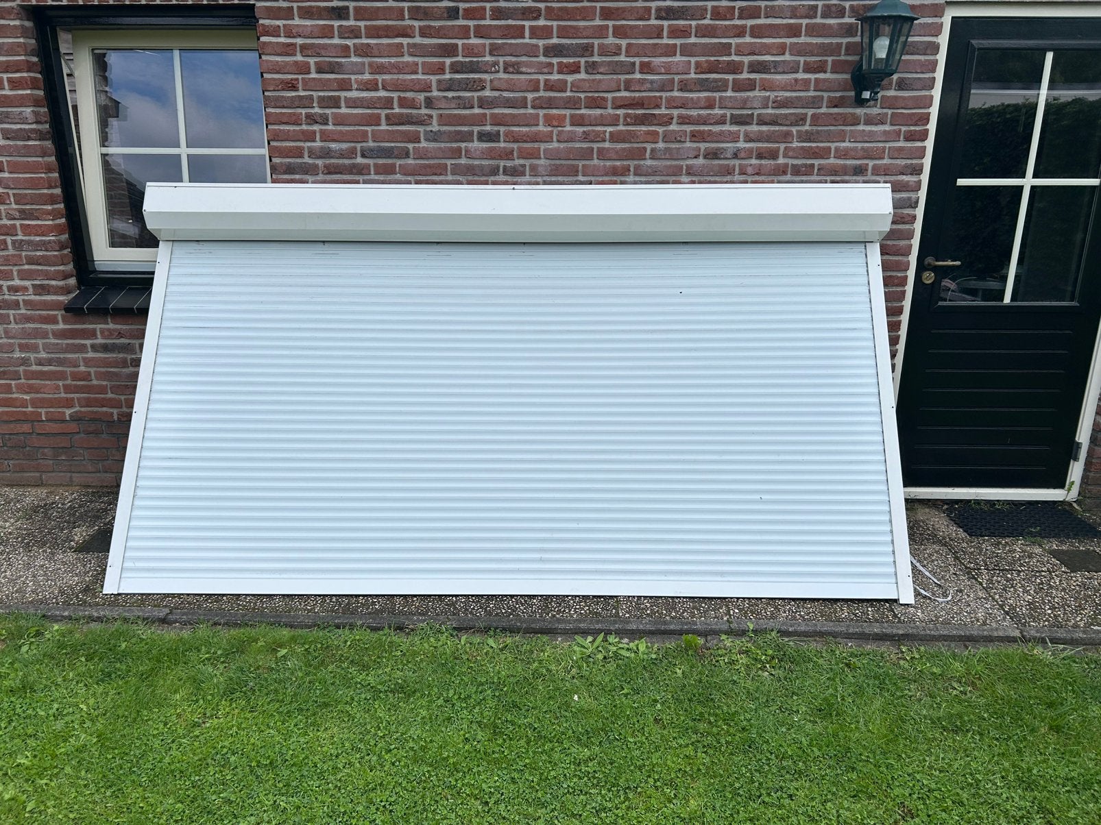 Breed rolluik elektrisch afm. 2990mm x 1440mm, Doe-het-zelf en Verbouw, Rolluiken, Ophalen, 100 tot 150 cm, Zo goed als nieuw