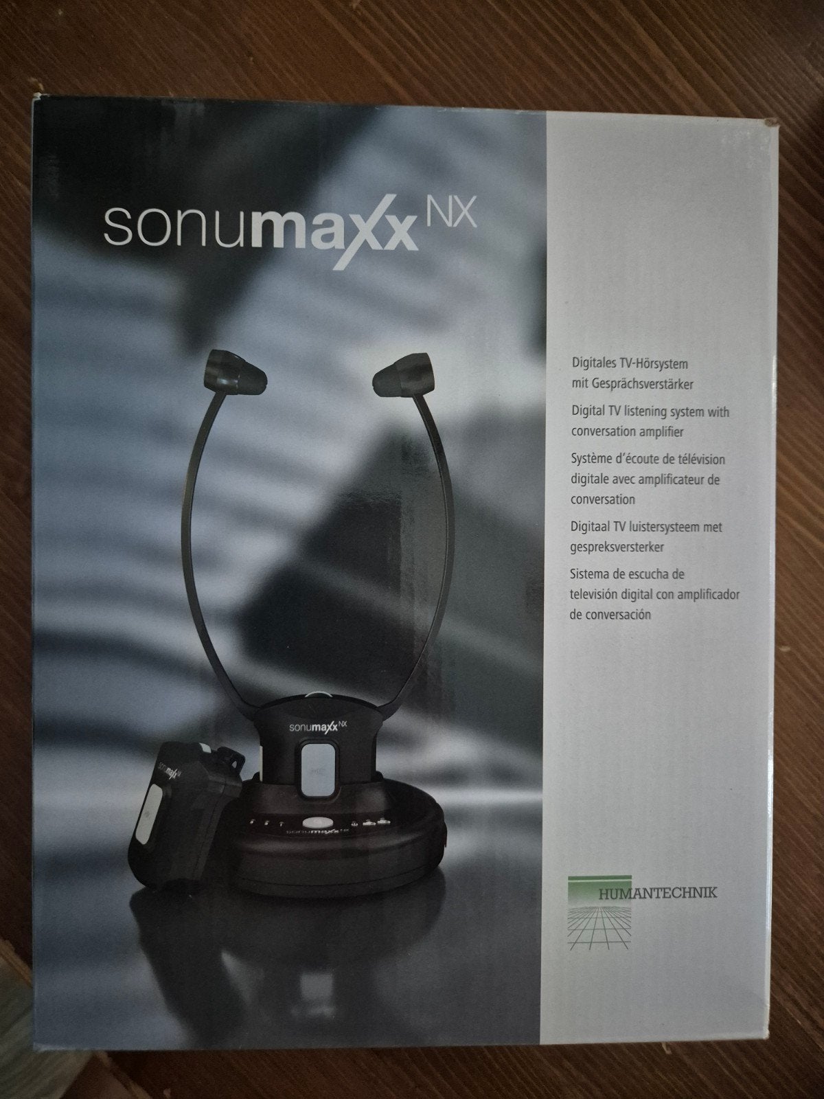 Sonumaxx Digitaal TV Luister Systeem met Kinbeugel, Draadloos, Nieuw, Over-ear, Zwart