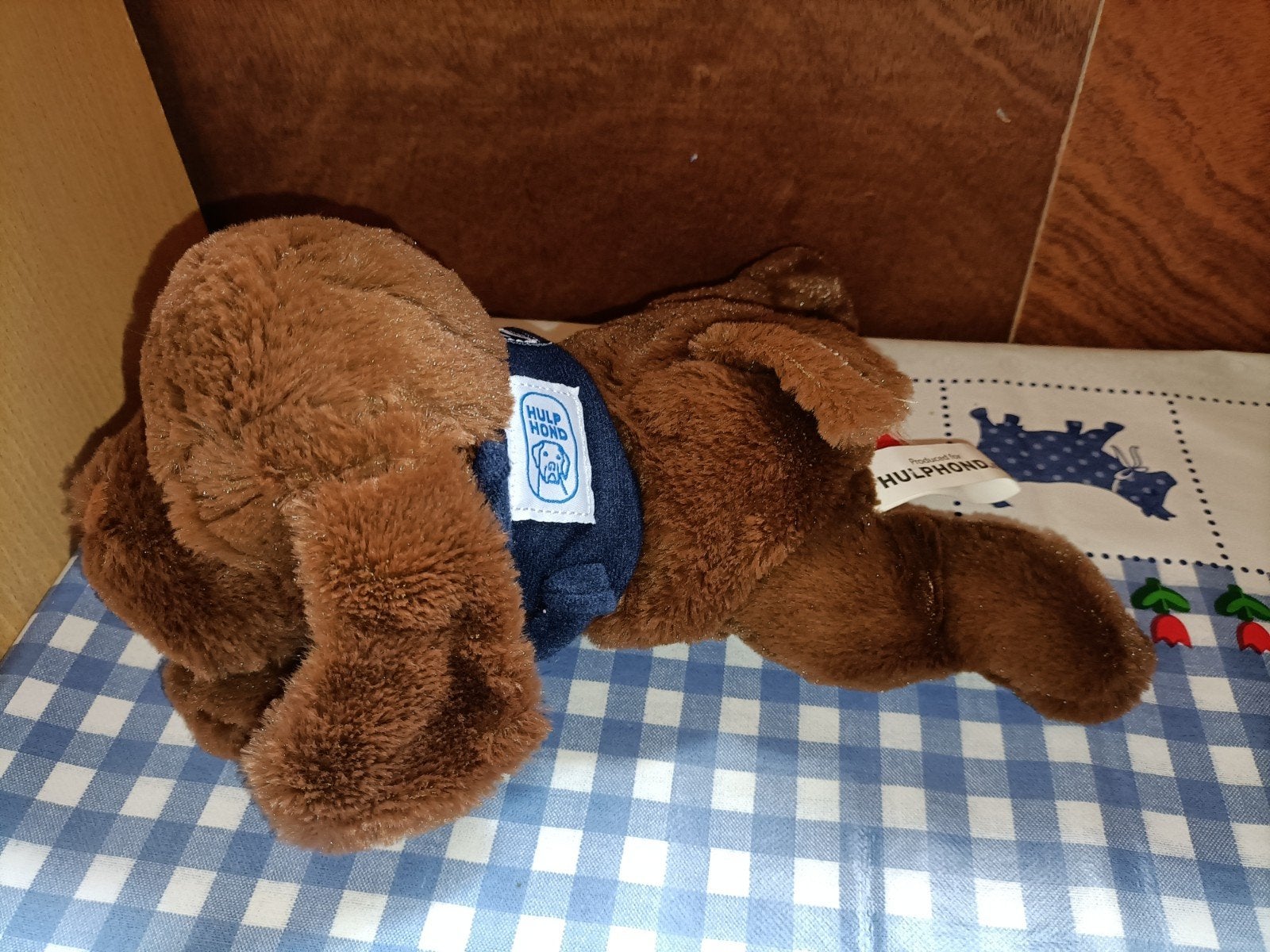 Hulphond Flip de hond knuffel bruin 26 cm, Ophalen of Verzenden, Zo goed als nieuw
