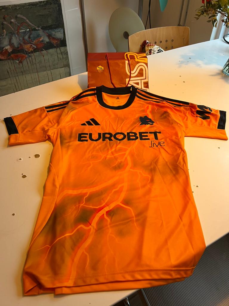 Origineel AS Roma shirt maat L, Kleding | Heren, Sportkleding, Maat 52/54 (L), Nieuw, Oranje, Ophalen of Verzenden