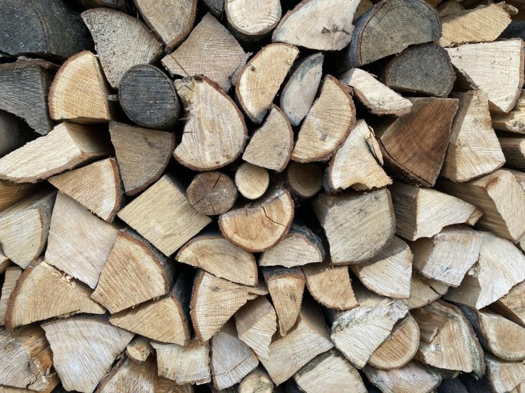 haardhout te koop, Tuin en Terras, Haardhout, 6 m³ of meer, Ophalen of Verzenden, Eikenhout, Blokken