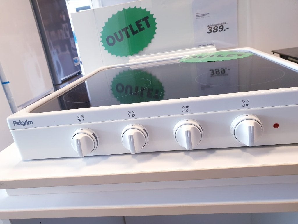 keramische kookplaat Pelgrim Nieuw Outlet, Ophalen, Keramisch, 4 kookzones, Zo goed als nieuw