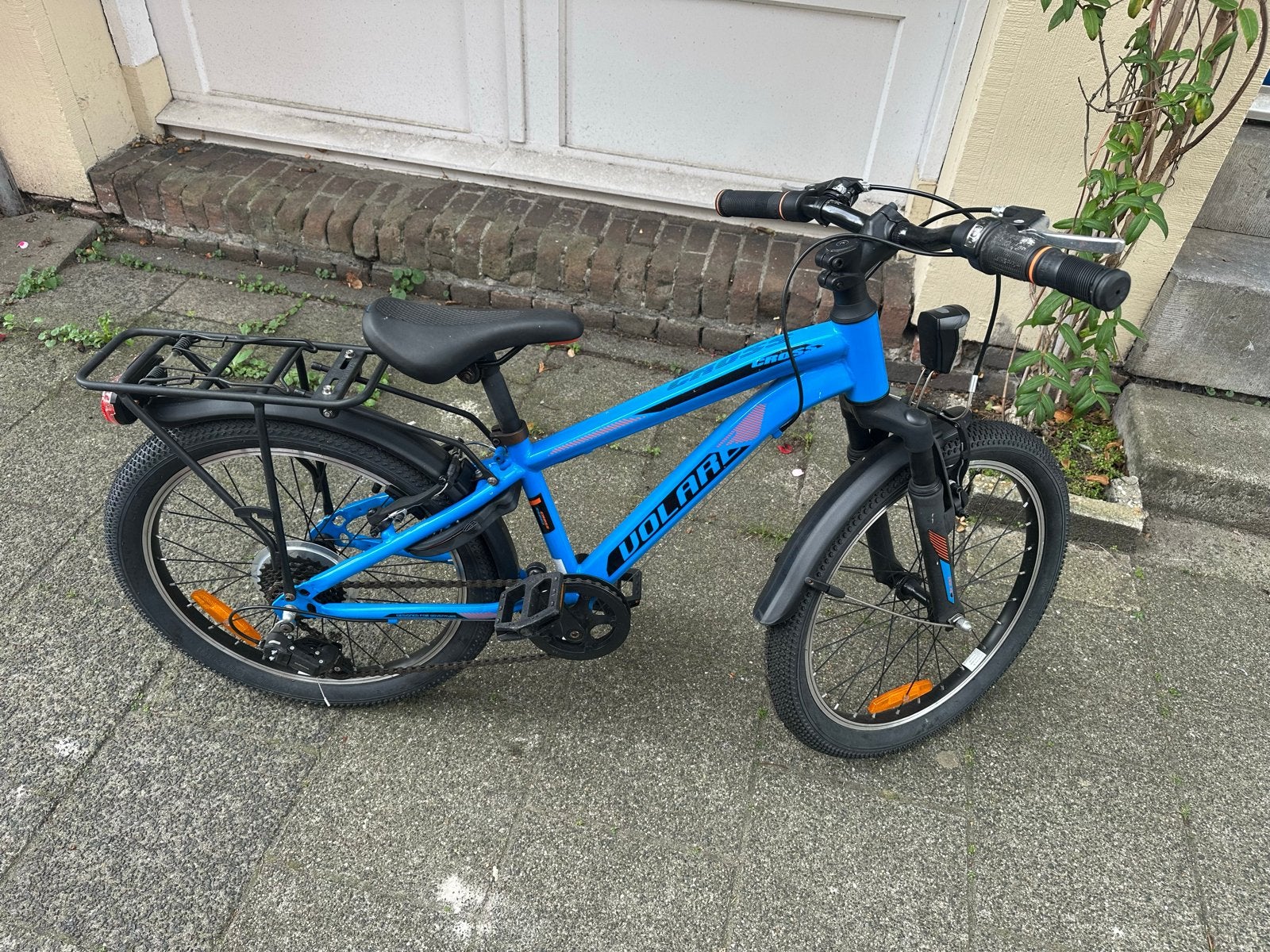 Volare Cross Jongensfiets - 20 inch - Blauw - 6 versn., Velgrem, Zo goed als nieuw, Handrem, 20 inch