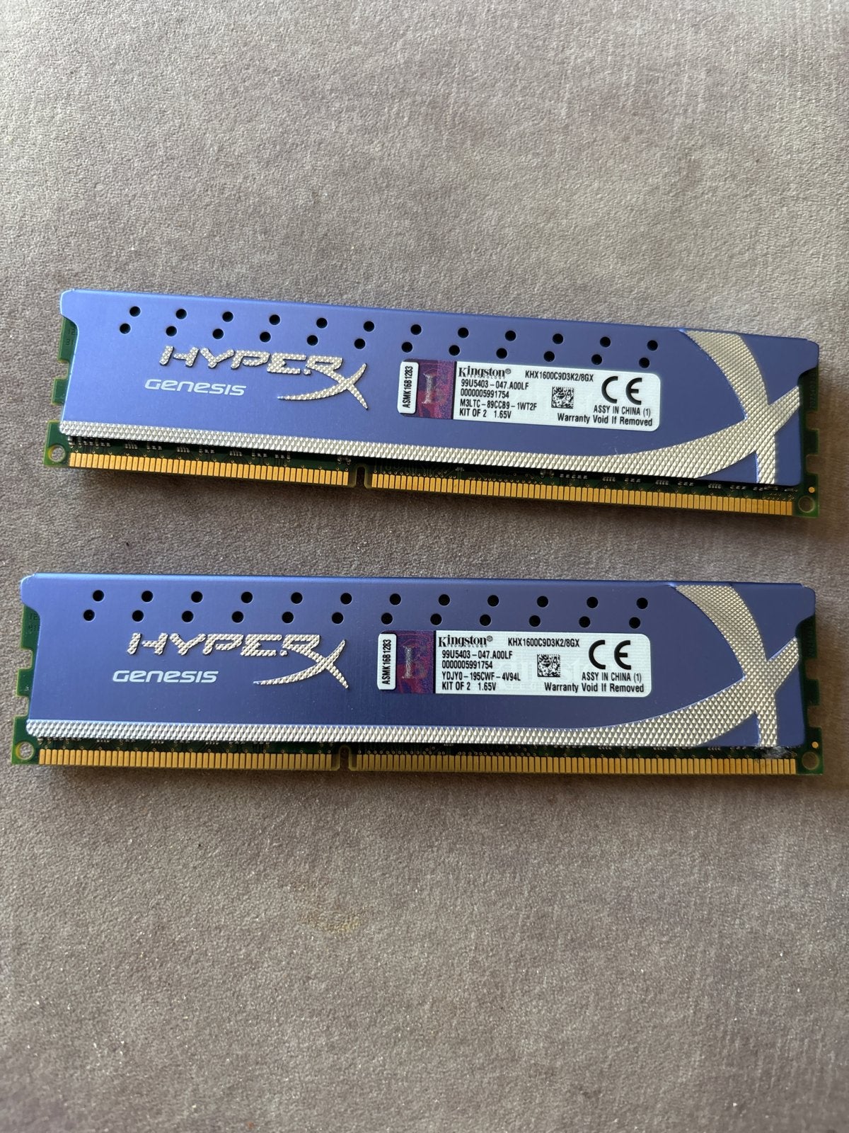 Kingston HyperX Genesis 8GB (2x4GB) DDR3 RAM Geheugen, Ophalen, Gebruikt, Server, 8 GB