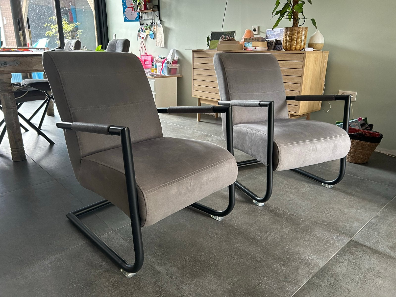 2x Henders & Hazel Angelica fauteuils - Zeer goede staat, Ophalen, Gebruikt, Minder dan 75 cm, Stof