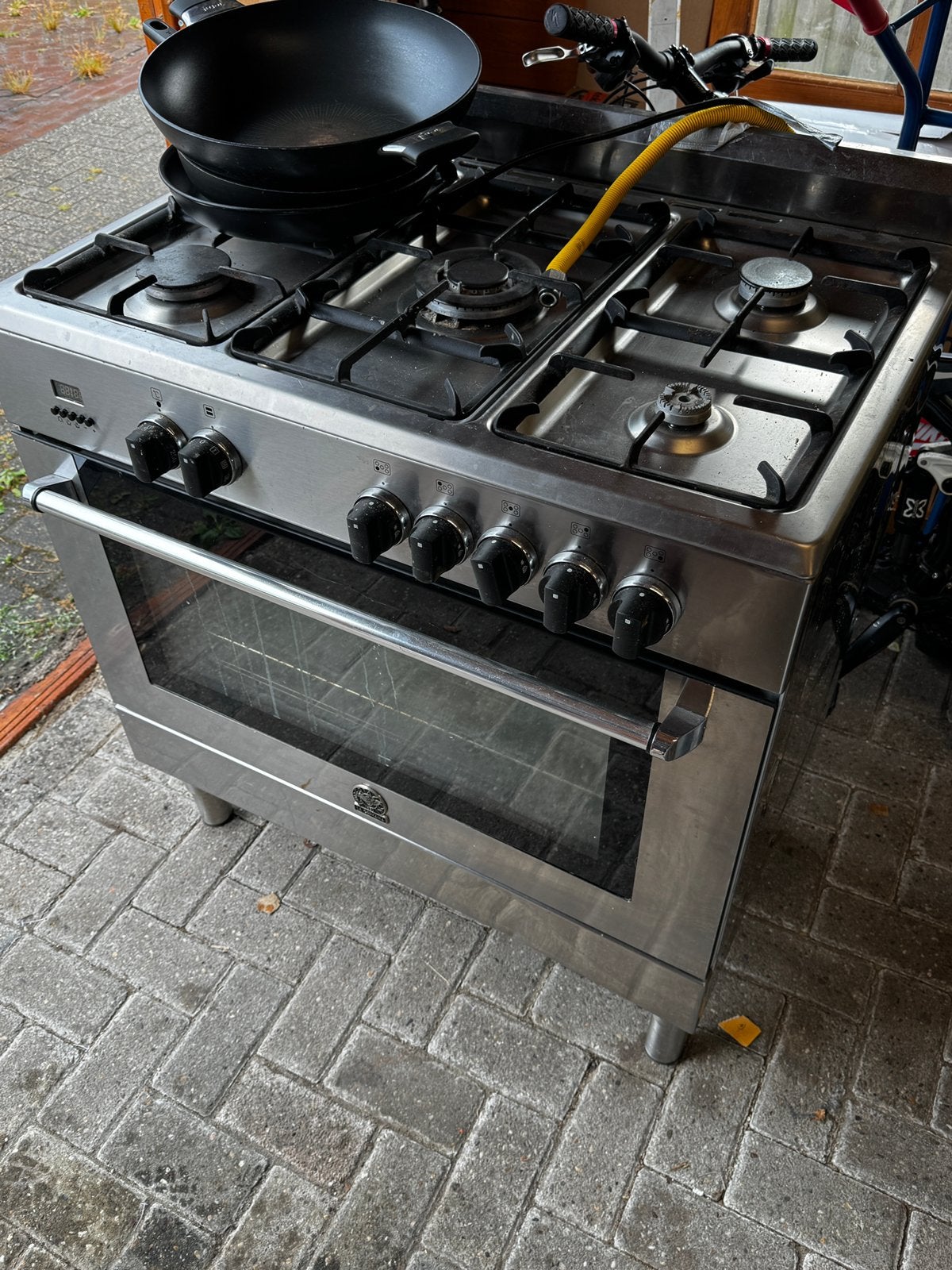 Bertazzoni / La Germania 5-pits voor de handige Harry, Ophalen, Gebruikt, 60 cm of meer, Gas