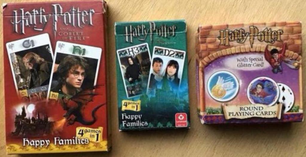 Harry Potter kaartspel (3x) - vanaf 4 jaar - ZGAN, Verzamelen, Ophalen of Verzenden, Zo goed als nieuw, Spel