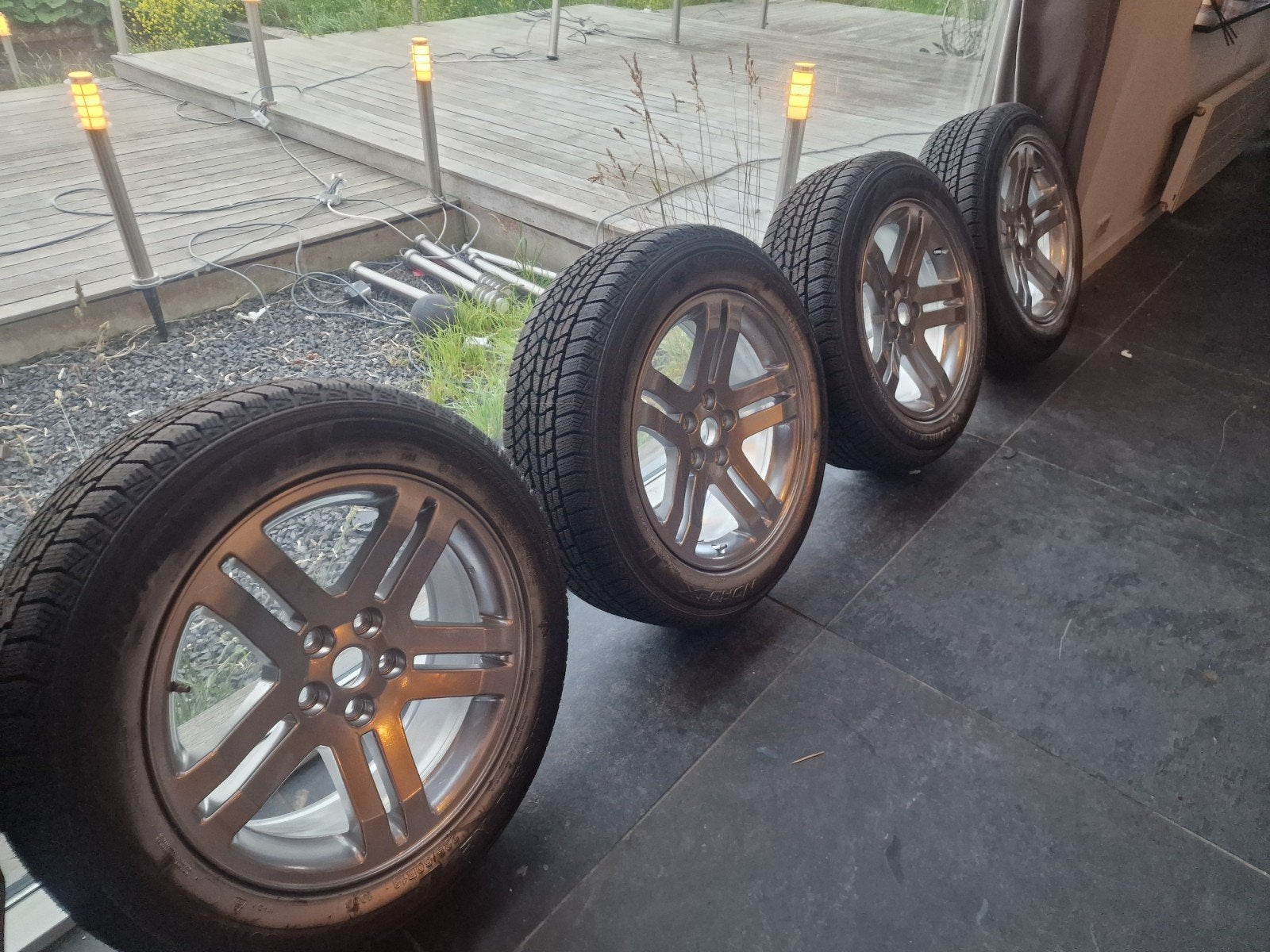 Chrysler 300C originele velgen chroom - Porsche banden nieuw, Auto-onderdelen, Banden en Velgen, Ophalen, 18 inch, Banden en Velgen