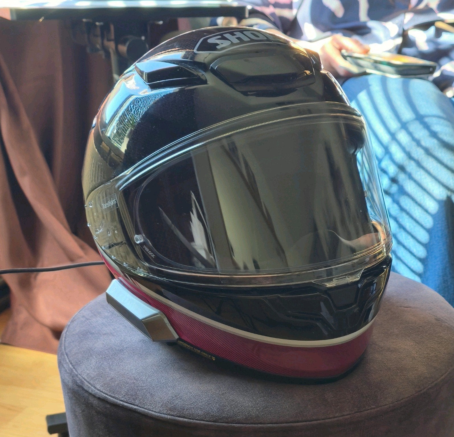 Shoei NXR2 Nocturne XS + Sena SRL-EXT Harman Kardon, Motoren, XS, Dames, Ophalen of Verzenden, Integraalhelm