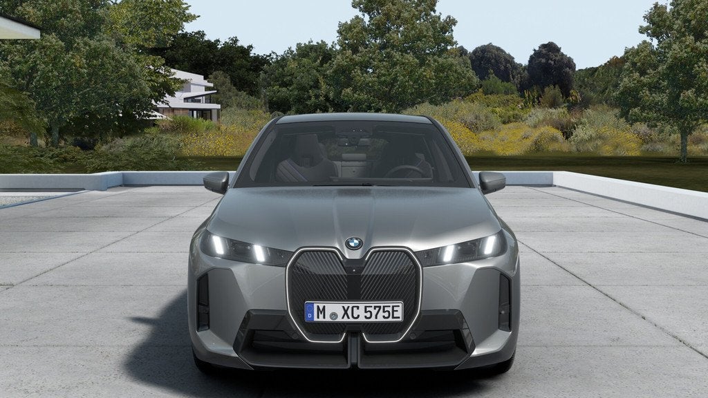 BMW iX xDrive45 M Sport / Trekhaak / Panoramadak Sky Lounge, Auto's, BMW, Automaat, Zwart, IX, Leder