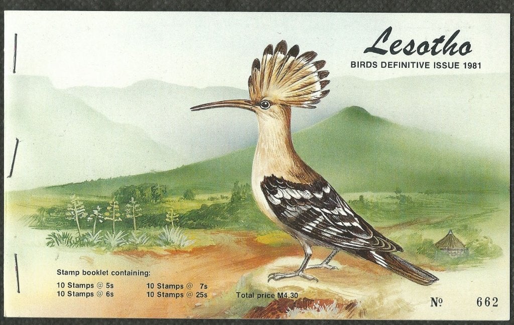 LESOTHO 1982 M 4.30 Vogels Frankeerzegels Postzegelboekje,, Verzenden, Postfris, Dier of Natuur