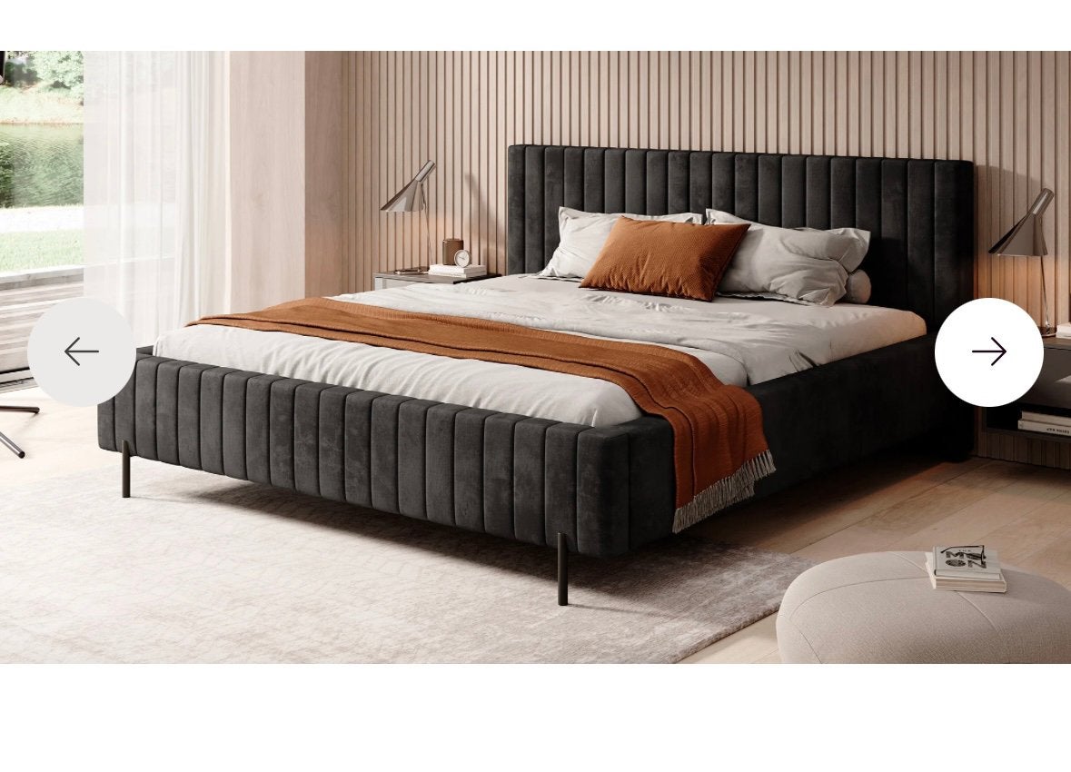 Zwart bed ombouw, Huis en Inrichting, Slaapkamer | Bedden, Ophalen, Zwart, Tweepersoons, Zo goed als nieuw