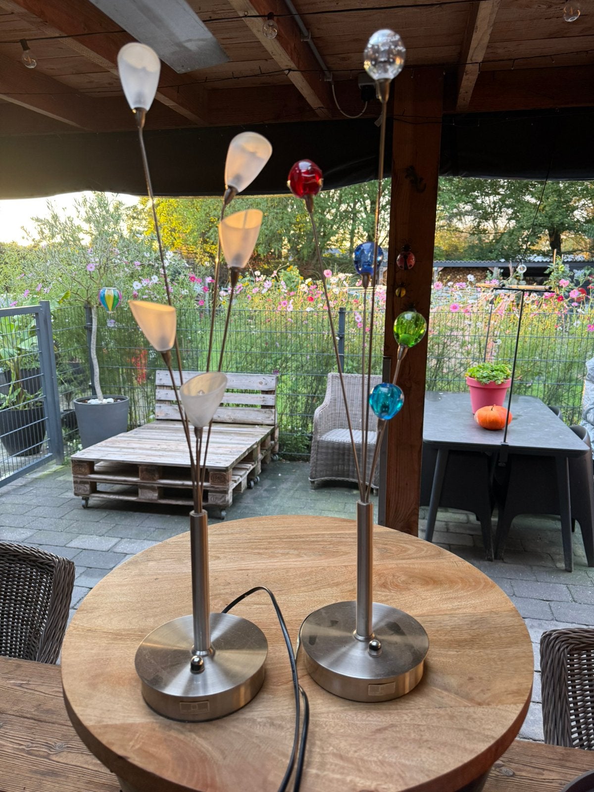 Jan des Bouvrie de Bouvrie tafellamp dimbaar 2 stuks lampen, Huis en Inrichting, Wit, Ophalen, Zo goed als nieuw, Dimbaar