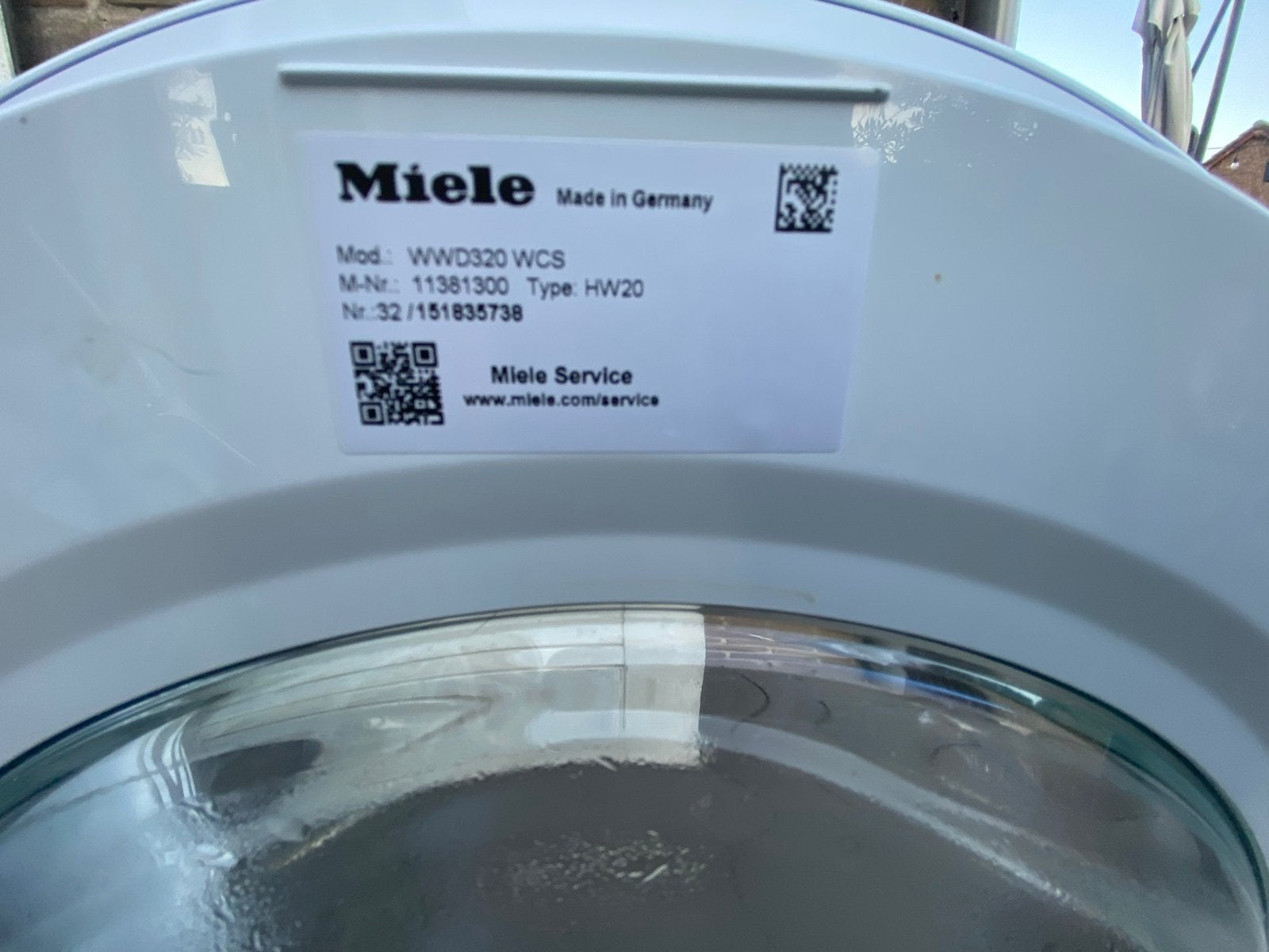 Miele W1 WWD320 WCS PowerWash 8kg wasmachine, Ophalen, 1200 tot 1600 toeren, 8 tot 10 kg, Zo goed als nieuw
