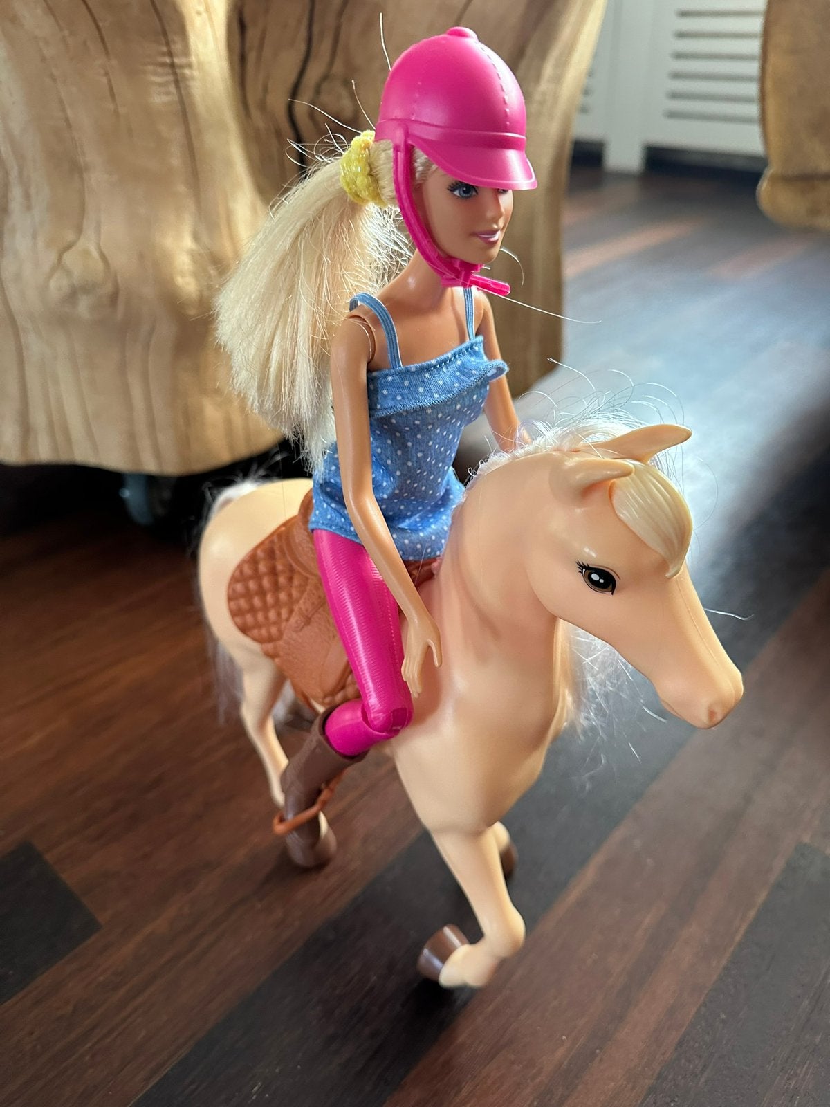 Leuke barbie met paard, Ophalen of Verzenden, Gebruikt, Barbie