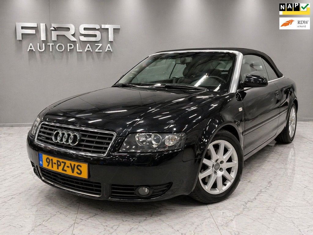 Audi A4 Cabriolet 3.0 V6 quattro Pro Line AUTOMAAT NAVI/LEDE, Auto's, Audi, Zwart, Cabriolet, 4 stoelen, A4