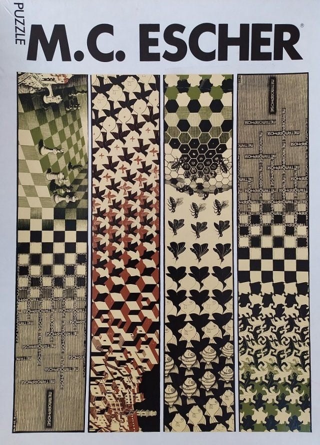 15 Puzzels M.C. Escher Bijv. Metamorphose Nieuw In Cellofaan, Ophalen, 500 t/m 1500 stukjes, Zo goed als nieuw, Legpuzzel