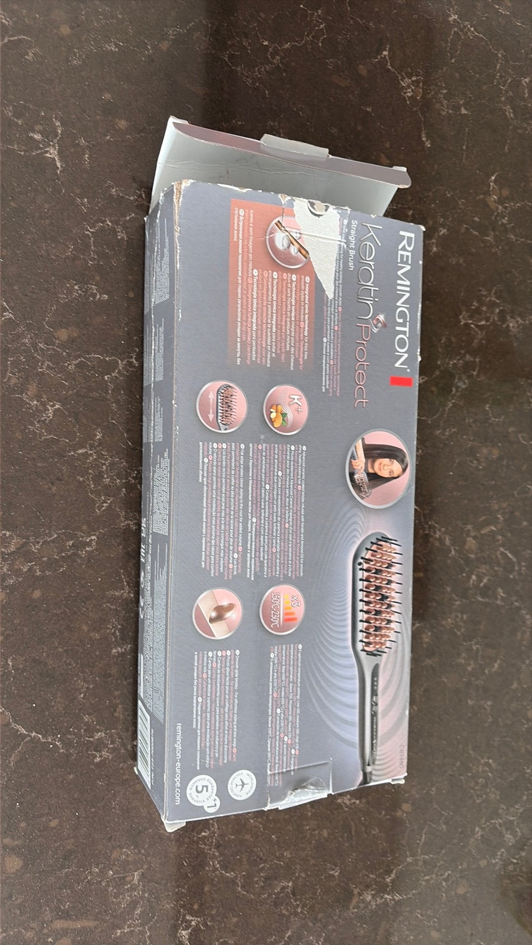 Dikke Remington CB7480 Keratin Protect Stijlborstel, Ophalen, Zo goed als nieuw, Haarverzorging