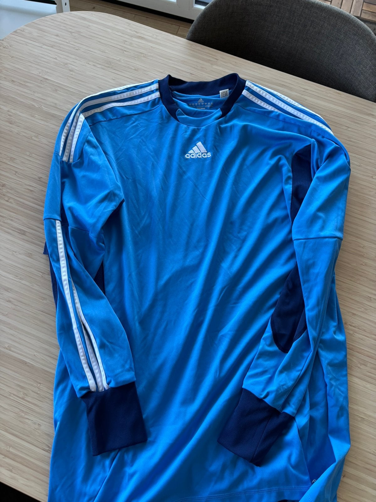 Adidas Condivo 12 Keeperstrui XL – Blauw (Model Van der Sar), Maat 56/58 (XL), Zo goed als nieuw, Voetbal, Verzenden